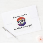 vote on marriage equality sticker (Envelope)