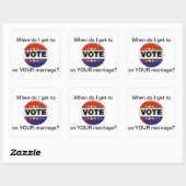 vote on marriage equality sticker (Sheet)