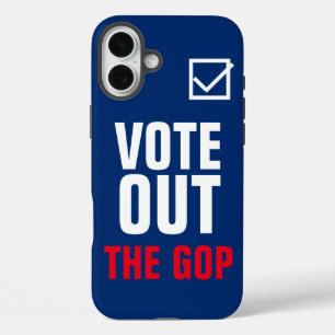 Vote Out The GOP Blue Checkmark iPhone 16 Plus Case