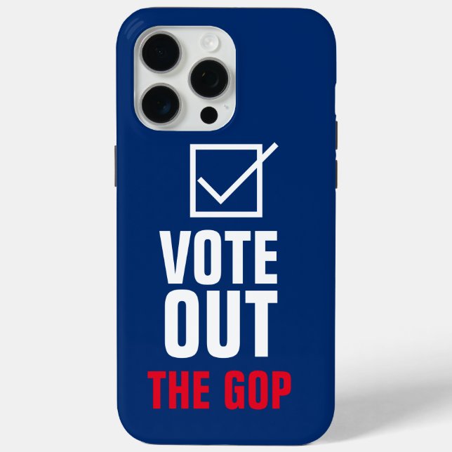 Vote Out The GOP Blue Checkmark Case-Mate iPhone Case (Back)