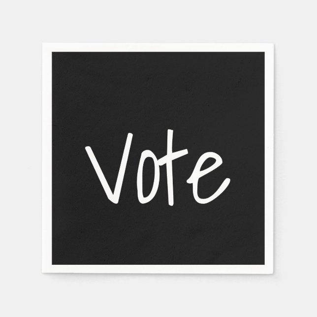 Vote Paper Napkin (Front)