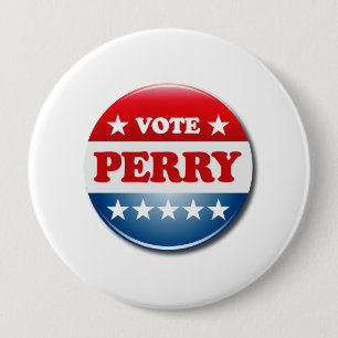 VOTE PERRY 4 INCH ROUND BUTTON