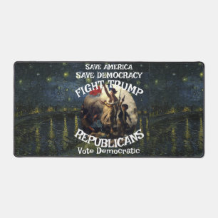Vote Political Patriotic Trump Republican Party Desk Mat