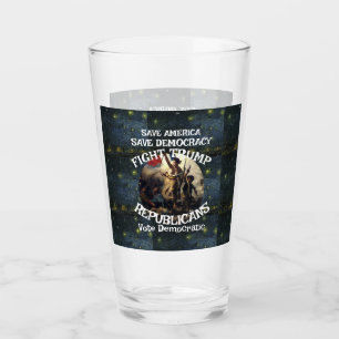 Vote Political Patriotic Trump Republican Party Glass