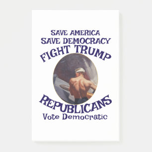 Vote Political Patriotic Trump Republican Party Post-it Notes