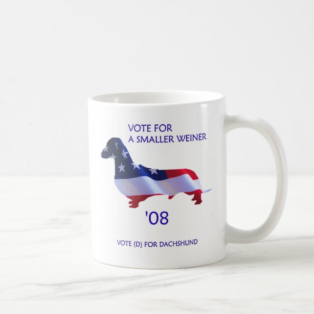 Vote pour une plus petite tasse de Weiner (Droite)