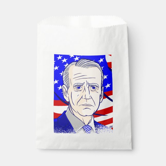 vote president biden american flag favour bag (Front)