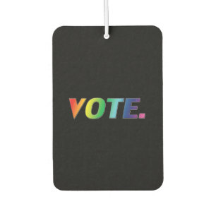 Vote rainbow black pride lgbtq car air freshener