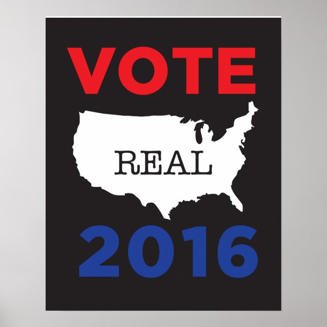 Vote Real America 2016 Poster (Devant)