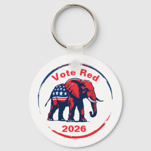 Vote Red 2026 Keychain