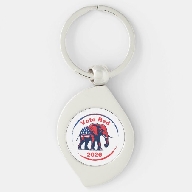 Vote Red 2026 Keychain (Front)