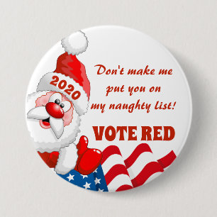 VOTE RED - REPUBLICAN 2020 ELECTIONS 3 INCH ROUND BUTTON
