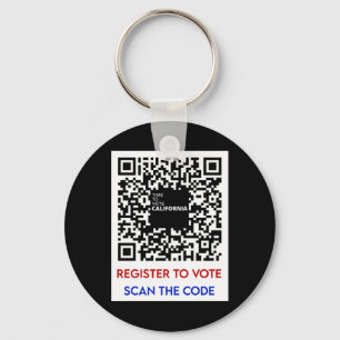 Vote - Register To Vote Ca  Keychain