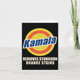 Vote Remove Stubborn Orange Stains Harris Funny Vo Card