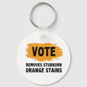 Vote Removes Stubborn Orange Stains Gift Keychain