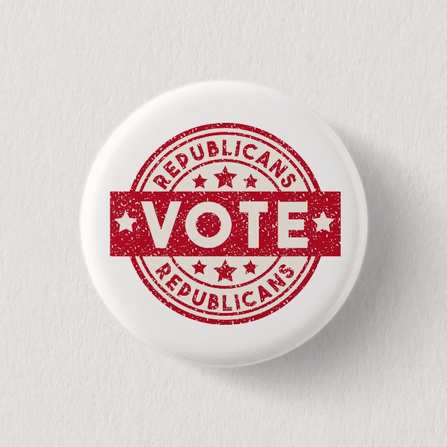 Vote Republican 1 Inch Round Button (Front)