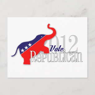 Vote Republican 2012 Greeting Cards! Postcard