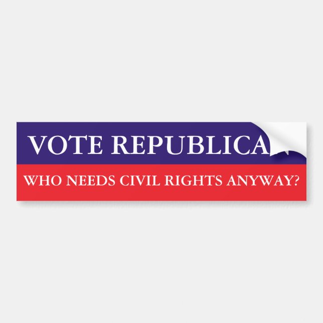 Vote Republican Bumper Sticker (Front)