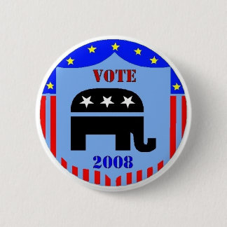 VOTE REPUBLICAN IN 2008 BUTTON POLITICS