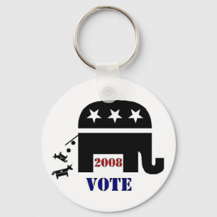 VOTE REPUBLICAN IN 2008 KEYCHAIN