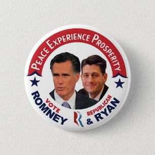 Vote Republican Romney & Ryan 2 Inch Round Button