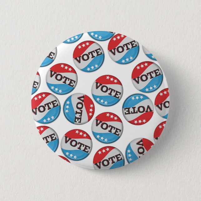 Vote Retro Badge 2 Inch Round Button (Front)