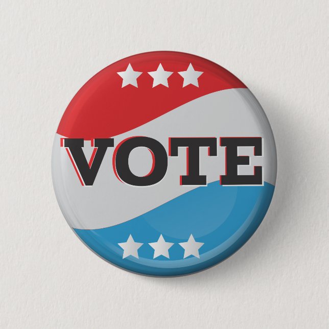 Vote Retro Badge 2 Inch Round Button (Front)