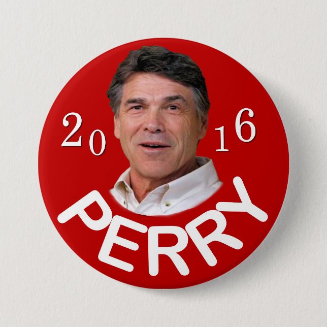 Vote Rick Perry 2016 3 Inch Round Button (Front)