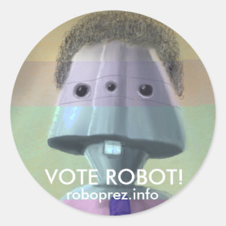 Vote Robot! - Large Chuck10.1 Sticker