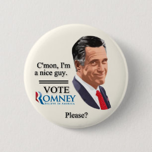 Vote Romney Please? 2 Inch Round Button