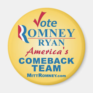 Vote Romney Ryan - Anti Obama Magnet