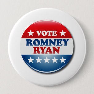 VOTE ROMNEY RYAN VP ROUND.png 4 Inch Round Button