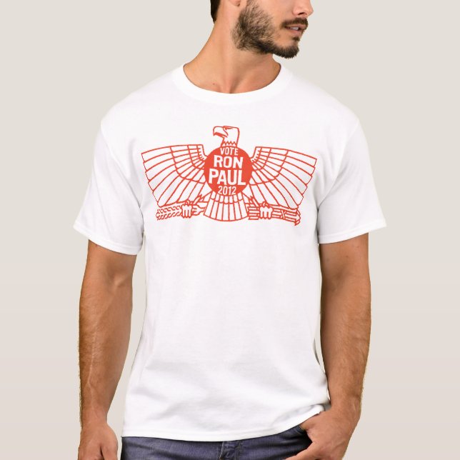 Vote Ron Paul Inked Eagle T-Shirt (Front)