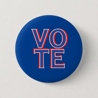Vote Round Sticker Political Campaign Merchandise  2 Inch Round Button