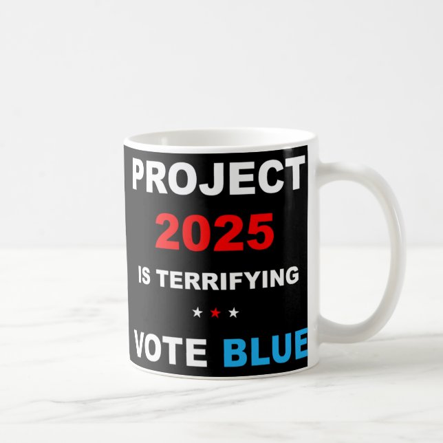 Vote Save Democracy Stop Project 2025 1  Coffee Mug (Right)