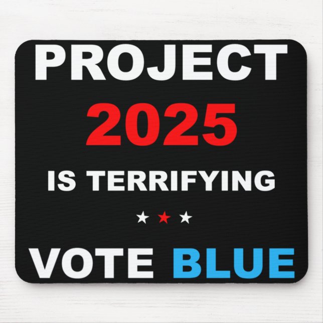 Vote Save Democracy Stop Project 2025 1  Mouse Pad (Front)