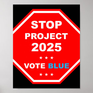 Vote Save Democracy Stop Project 2025  Poster