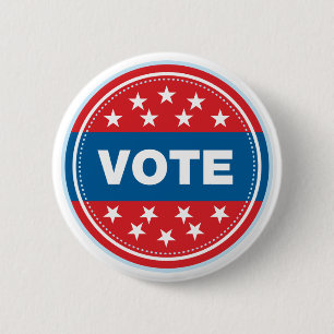 Vote Seal - Blue 2 Inch Round Button