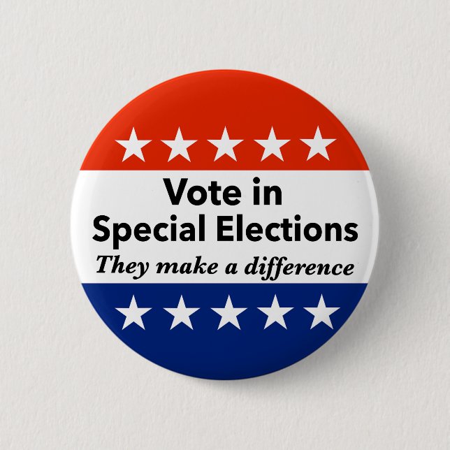 Vote Special Elections 2 Inch Round Button (Front)