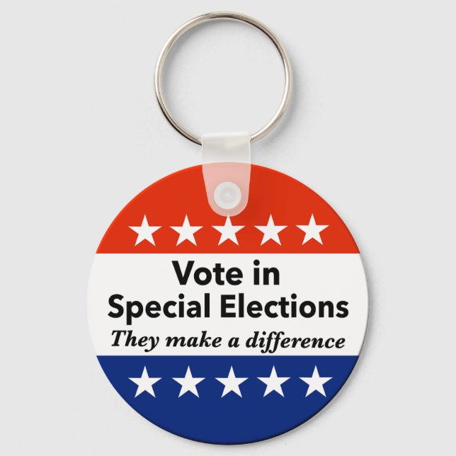 Vote Special Elections Keychain (Front)