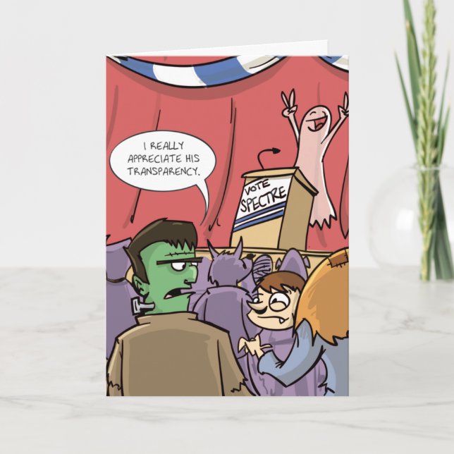 Vote Spectre | Political Halloween Card (Front)