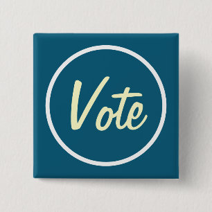 VOTE Square 2 Inch Square Button