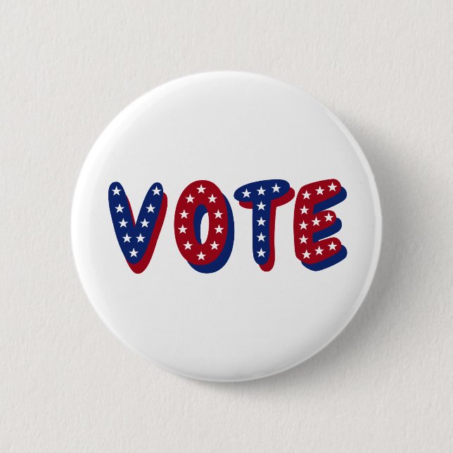 Vote Stars 2 Inch Round Button (Front)