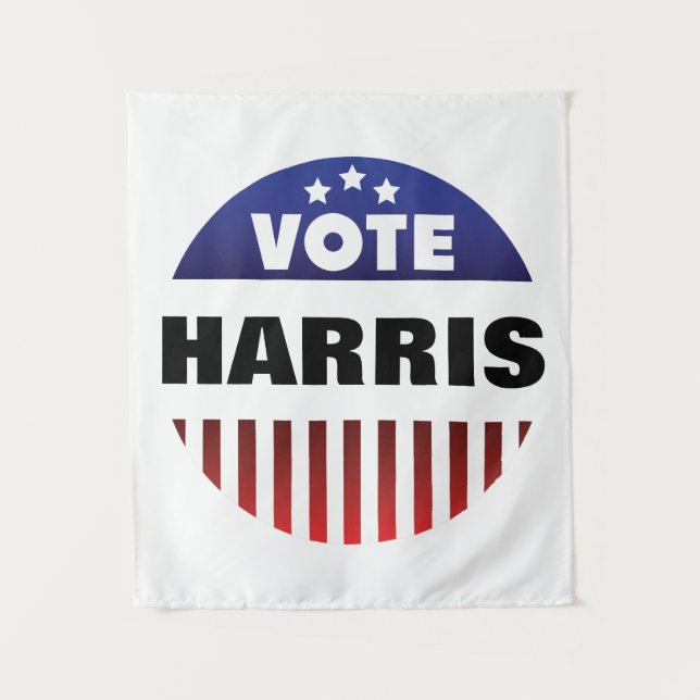 Vote Stars and Stripes Typography - Election  Tapestry (Front)