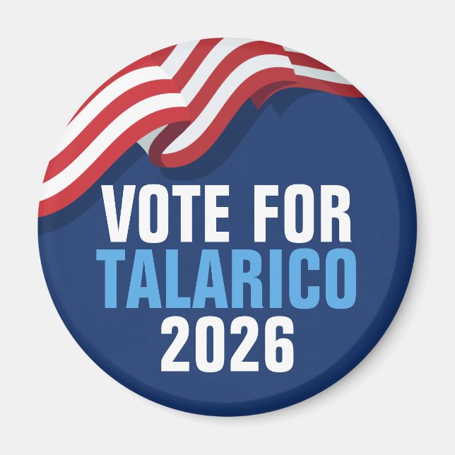 Vote Talarico for Senate American Flag Magnet (Front)