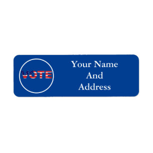 Vote Text In Flag Colours