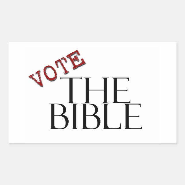VOTE The Bible Sticker (Front)
