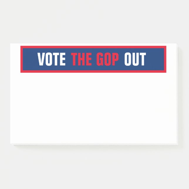 Vote the GOP Out 2020 Election Template Post-it Notes (Front)