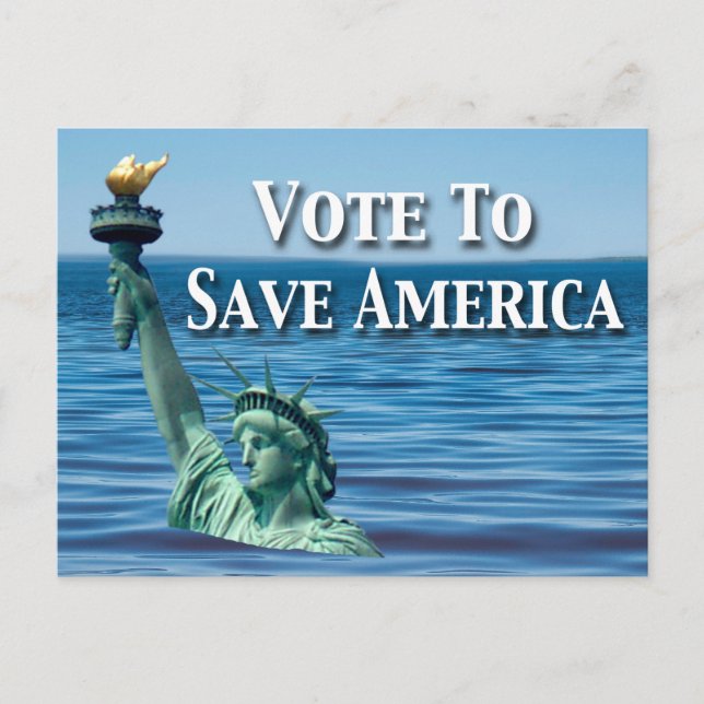 Vote to Save America This Election Postcard (Front)