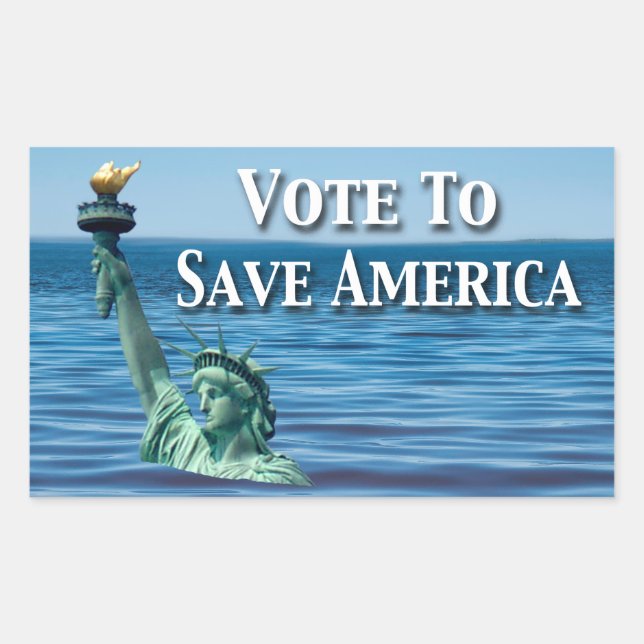 Vote to Save America This Election Sticker (Front)